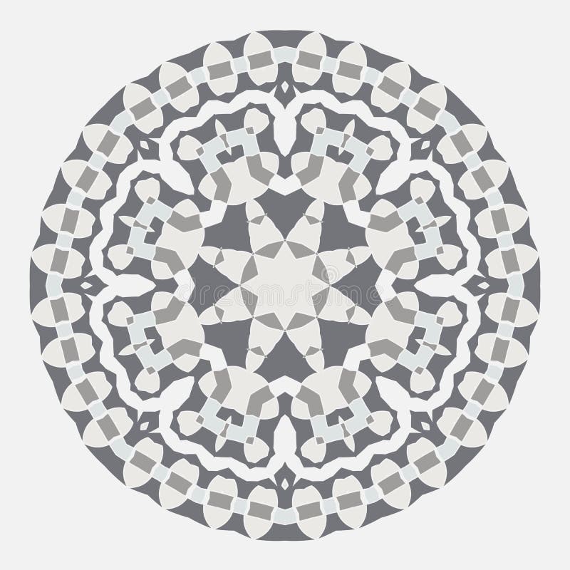 mandala Ornamento grecorromano redondo de la pertenencia étnica ilustración del vector mandala Ornamento grecorromano redondo de la pertenencia étnica ilustración del vector