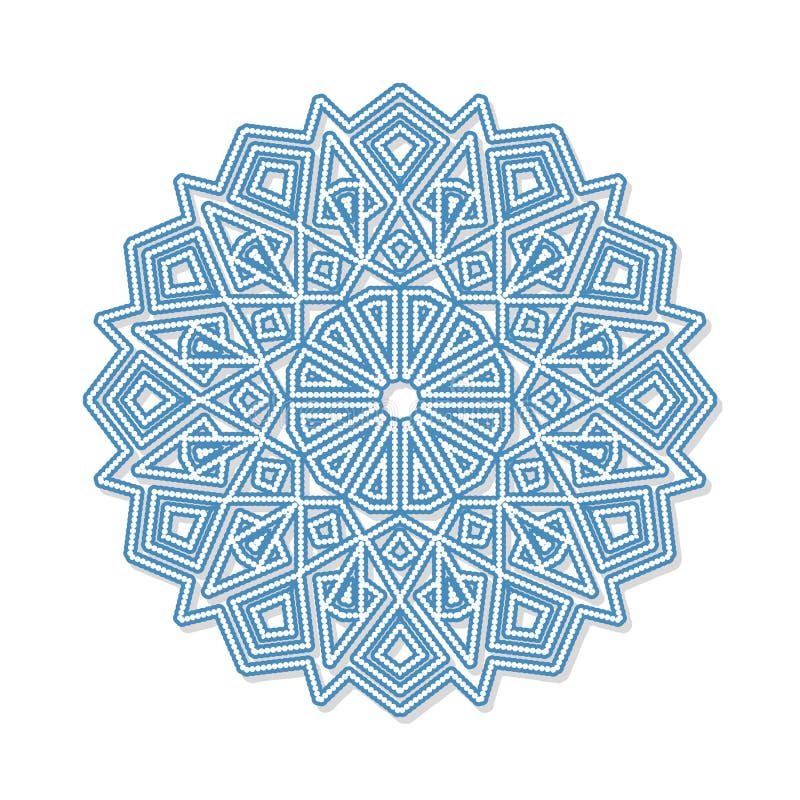 Download Mandala Ornamento Redondo Decorativo Modelo Antiesfuerzo De La Terapia Ilustración del Vector - Ilustración de bohemio, flor: 100529869