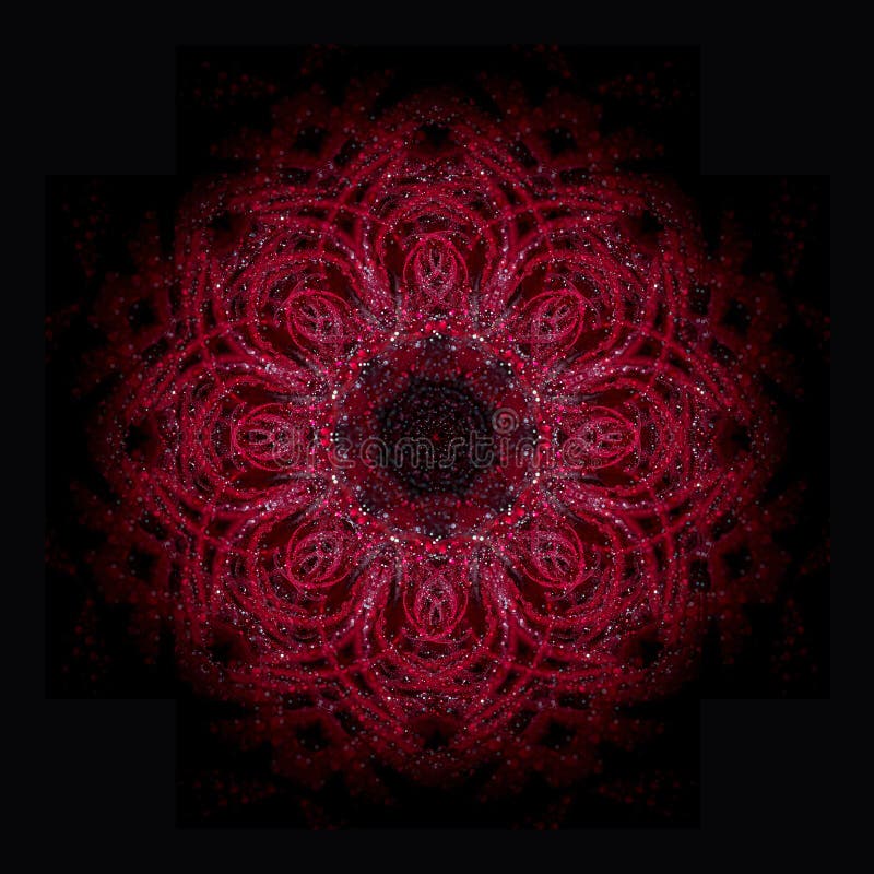 Mandala roja libre illustration Mandala roja libre illustration