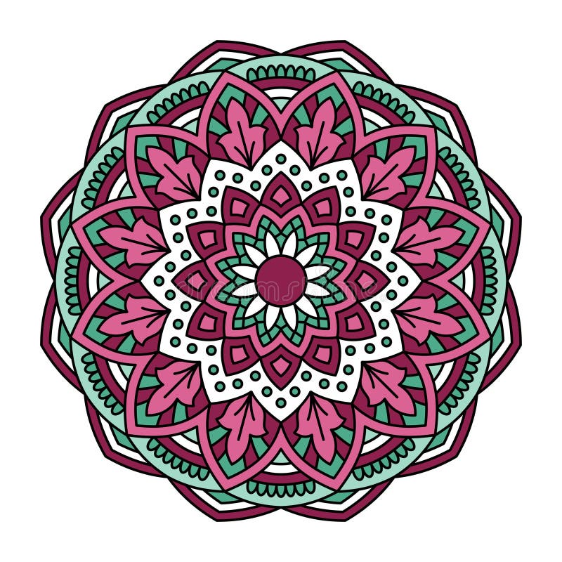 mandala Sier rond patroon stock illustratie mandala Sier rond patroon stock illustratie