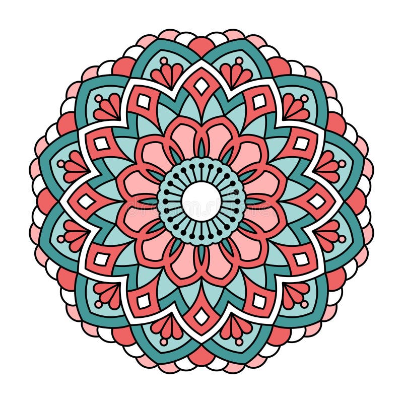 mandala Sier rond patroon stock illustratie mandala Sier rond patroon stock illustratie