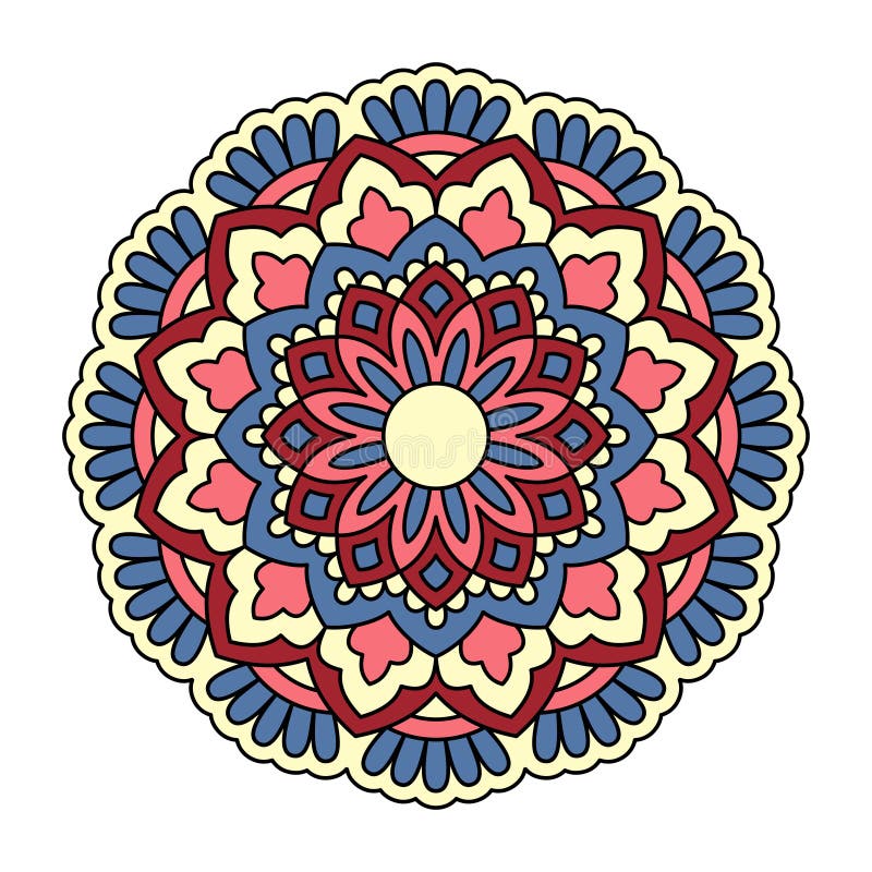 mandala Sier rond patroon royalty-vrije illustratie mandala Sier rond patroon royalty-vrije illustratie