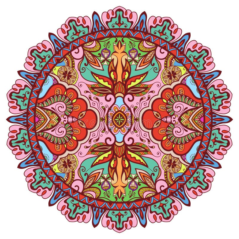 Mandala, Stammes- ethnische Verzierung, vector islamisches stock abbildung Mandala, Stammes- ethnische Verzierung, vector islamisches stock abbildung