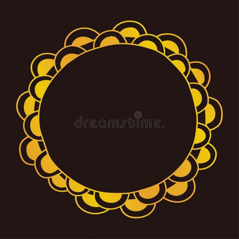 Mandala Vector Logo, Icon Illustration Stock Vector - Illustration of