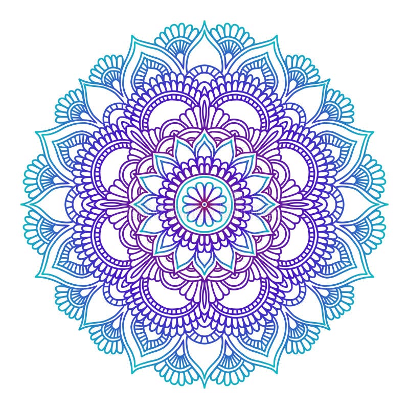 Mandala κλίσης Εθνική διακόσμηση κύκλων Συρμένο χέρι παραδοσιακό ινδικό στρογγυλό στοιχείο Πνευματικό henna γιόγκας περισυλλογής διανυσματική απεικόνιση Mandala κλίσης Εθνική διακόσμηση κύκλων Συρμένο χέρι παραδοσιακό ινδικό στρογγυλό στοιχείο Πνευματικό henna γιόγκας περισυλλογής διανυσματική απεικόνιση