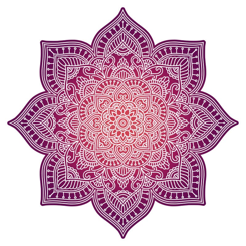 Mandala κλίσης Εθνική διακόσμηση κύκλων Συρμένο χέρι παραδοσιακό ινδικό στρογγυλό στοιχείο Πνευματικό henna γιόγκας περισυλλογής διανυσματική απεικόνιση Mandala κλίσης Εθνική διακόσμηση κύκλων Συρμένο χέρι παραδοσιακό ινδικό στρογγυλό στοιχείο Πνευματικό henna γιόγκας περισυλλογής διανυσματική απεικόνιση