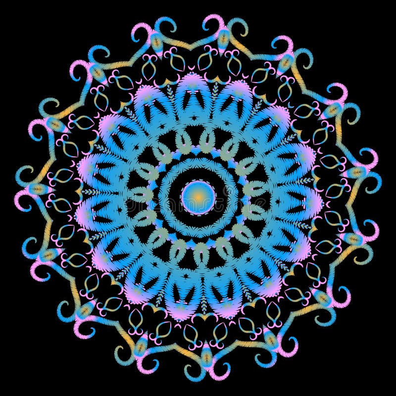 Mandalapatroon van het borduurwerk kleurrijk bloemenkant Vector grungy achtergrond Geweven bloemen etnisch kanten ornament met ta vector illustratie Mandalapatroon van het borduurwerk kleurrijk bloemenkant Vector grungy achtergrond Geweven bloemen etnisch kanten ornament met ta vector illustratie
