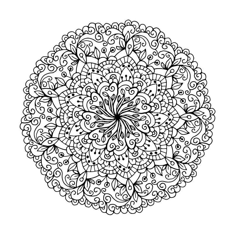 Mandalas for coloring book. Decorative round ornaments. Unusual flower shape. Oriental , Anti-stress therapy patterns. Weave