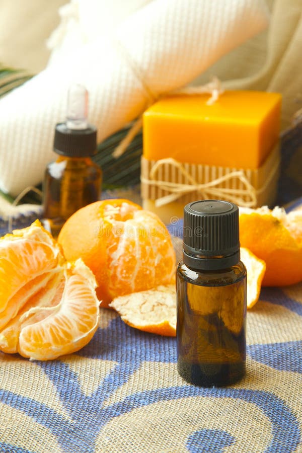 Mandarin essential oil royalty free stock image Mandarin essential oil royalty free stock image