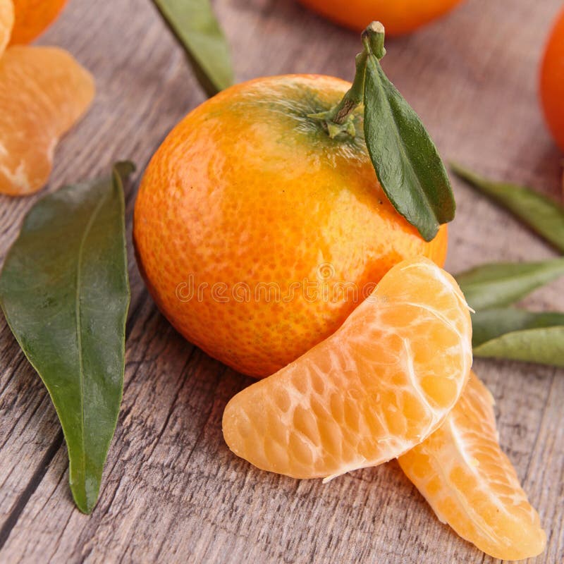 Mandarin Fruit Or Tangerine Stock Image Image Of Leaf Color 34668041