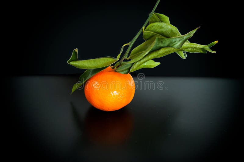 Mandarin op de zwarte clementines van de achtergrond oranje fruitmandarijn royalty-vrije stock fotografie Mandarin op de zwarte clementines van de achtergrond oranje fruitmandarijn royalty-vrije stock fotografie