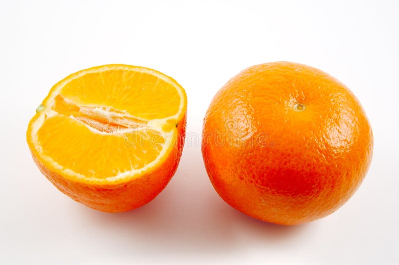 Half Peeled Mandarin Orange Stock Image Image Of Isolated Clementine