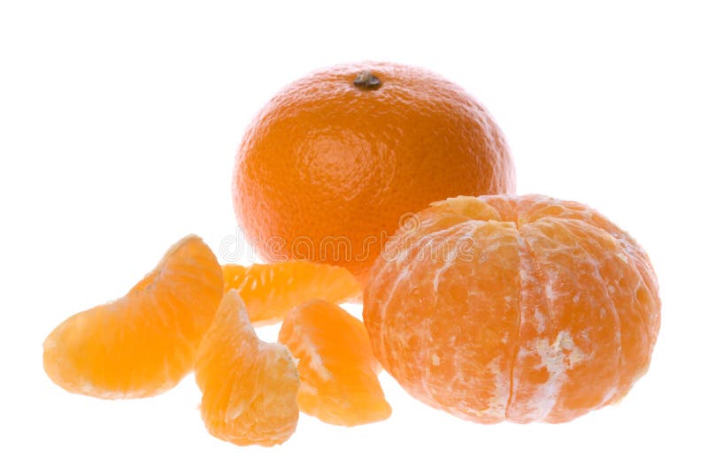 Mandarin Oranges Isolated stock photo. Image of tasty 6539190