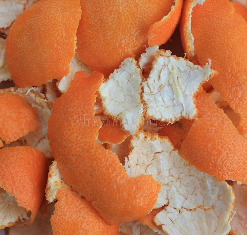Mandarin Peels On White Background Stock Photo Image Of Mandarin