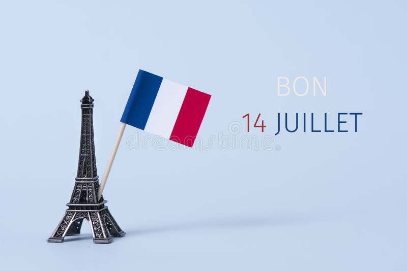 Mandi un sms al juillet di Bon 14, 14 luglio felice in francese immagini stock Mandi un sms al juillet di Bon 14, 14 luglio felice in francese immagini stock