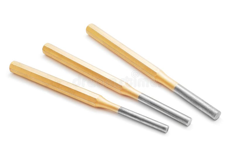 Test Mandrel Morse Tapers set on white. Test Mandrel Morse Tapers set on white