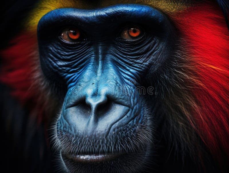 Mandrill stock illustration