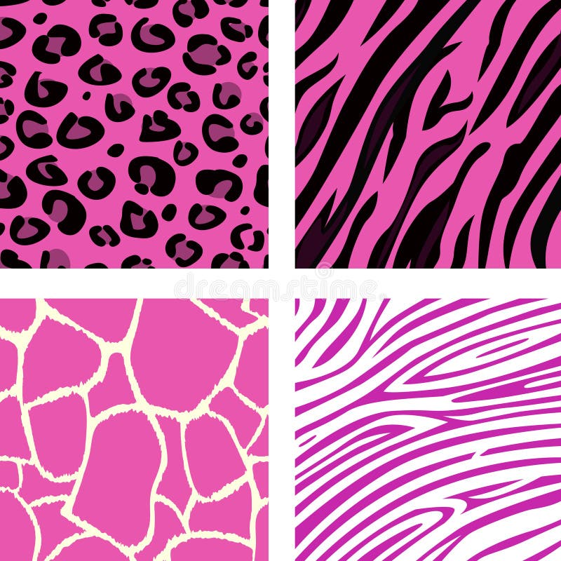 Manera que embaldosa modelos animales rosados de la impresión ilustración del vector Manera que embaldosa modelos animales rosados de la impresión ilustración del vector
