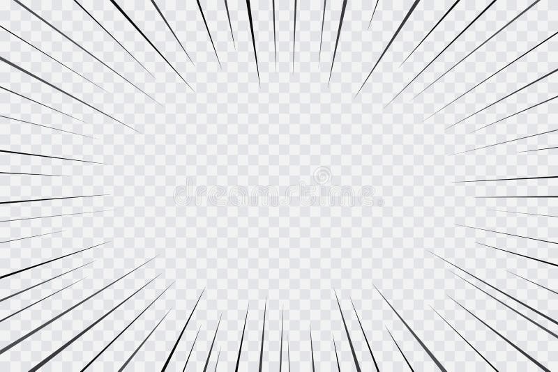 Premium Vector  Anime speed warp zoom line on white background