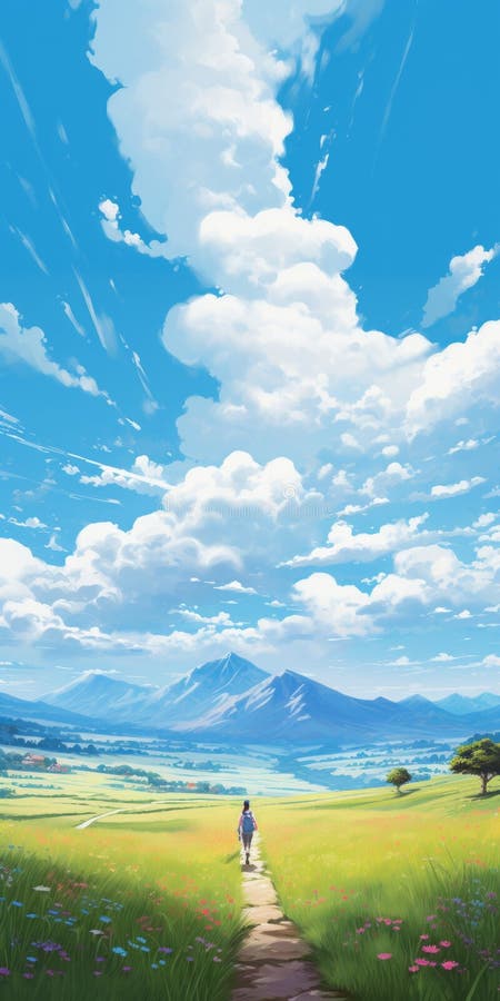 Manga-inspired Landscape Artwork: Hd Wallpapers of Mountainous Vistas ...