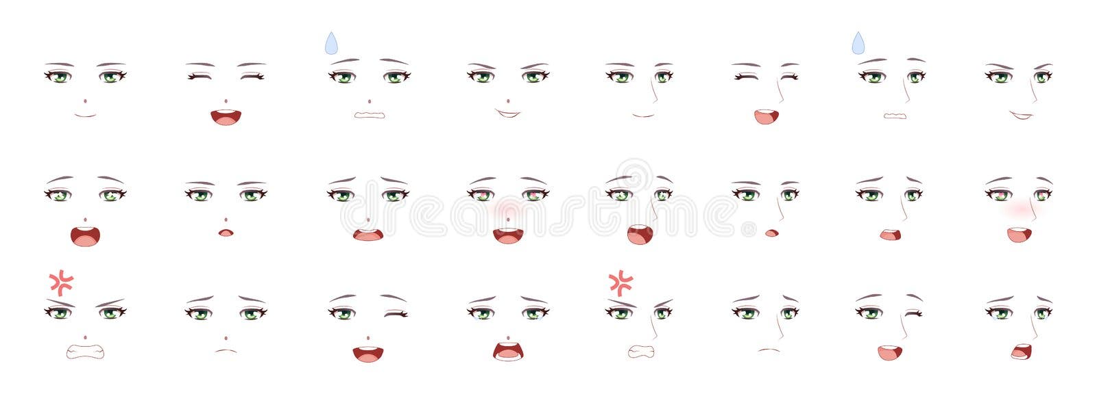 Anime Mouth Vector Art, Icons, and Graphics for Free Download