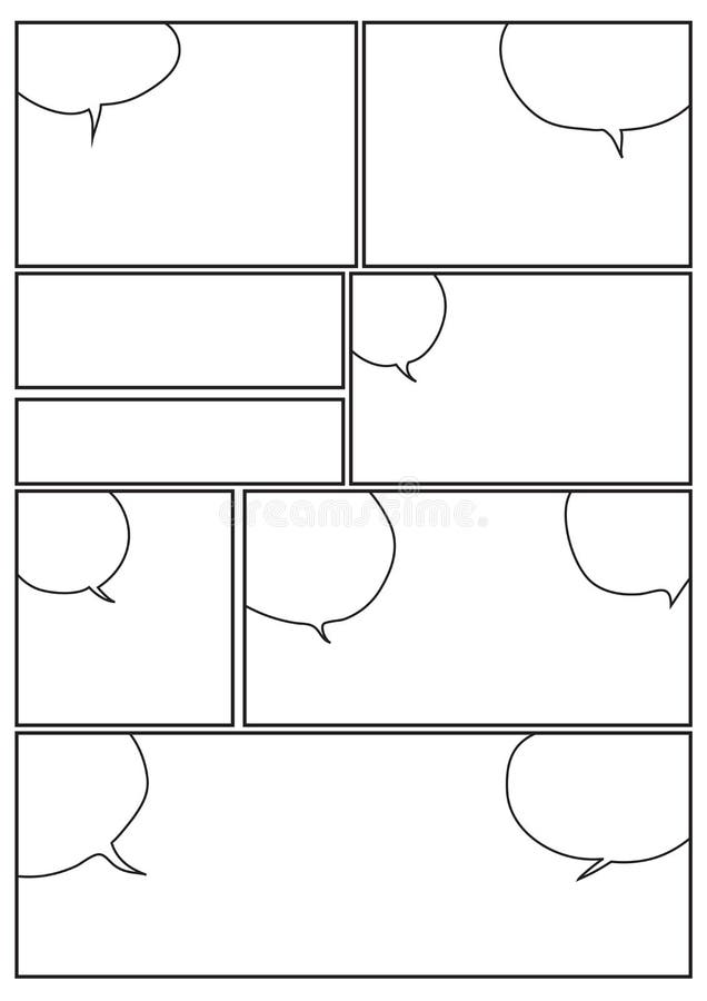 MANGA PAPER STORYBOARD: Manga Cartoon Paper