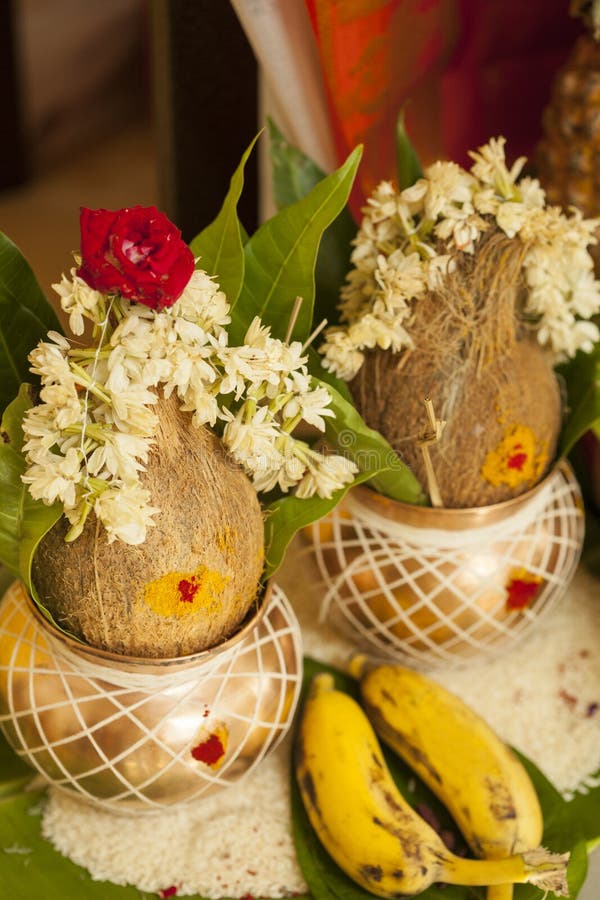 Mangal Kalash for Thread Ceremony Function in Hindu Religion. Stock Photo Image of occasion