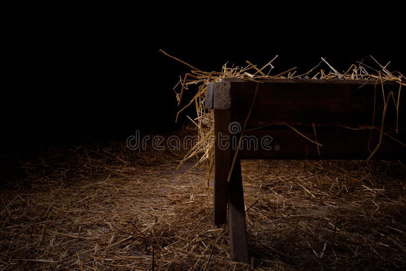 Mangeoire vide la nuit images libres de droits