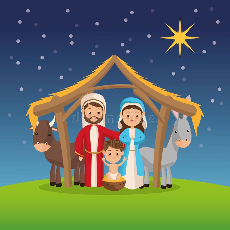Manger Icon. Merry Christmas Design. Vector Graphic Stock Illustration ...