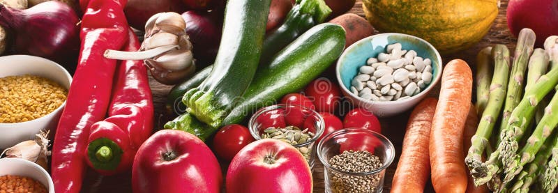 Cibo vegano sano. Alimentazione sana immagini stock libere da diritti