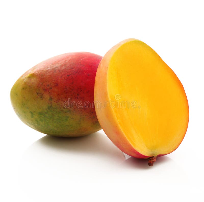 Mango auf weißem Hintergrund lizenzfreie stockfotografie Mango auf weißem Hintergrund lizenzfreie stockfotografie