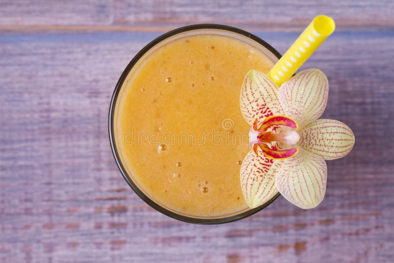 Mango Banana Milkshake with Fruits. Stock Photo - Image of fresh ...