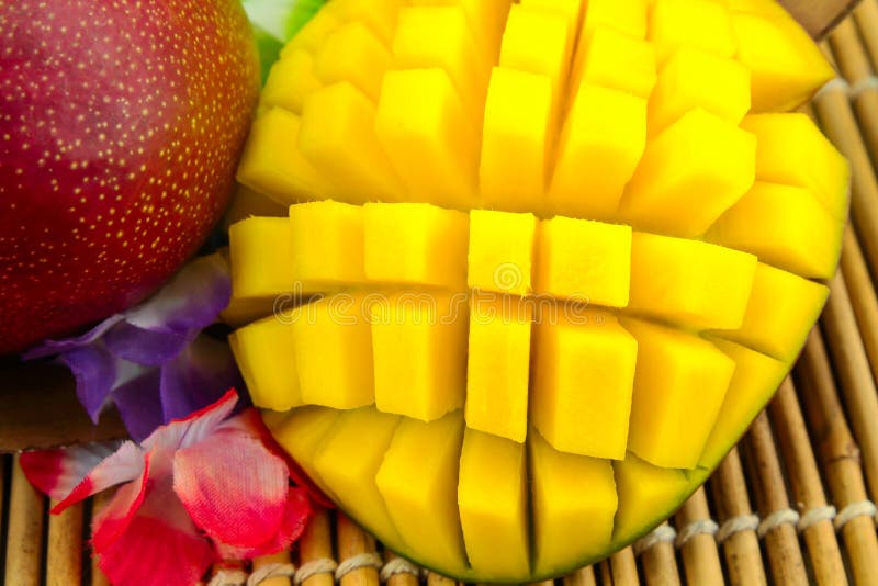 Mango cut out stock image. Image of green, exotic, open 170106557