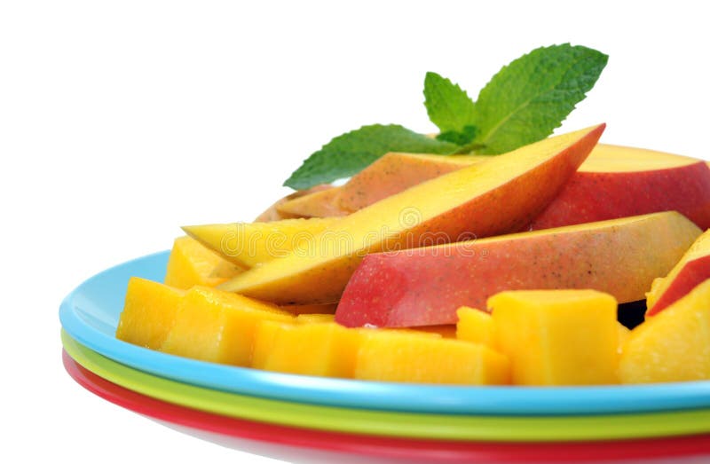 Mango dish stock image. Image of healthy, green, isolated 31906775