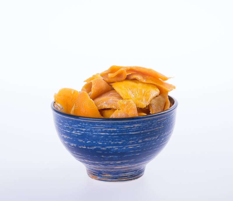 Mango Dry in Bowl or Dried Mango Slices. Stock Image Image of mango