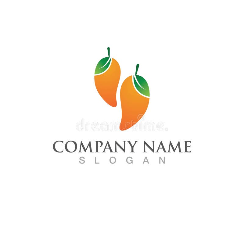 Mango fruit juice logo icon illustration design. Juice splash logo vectors
