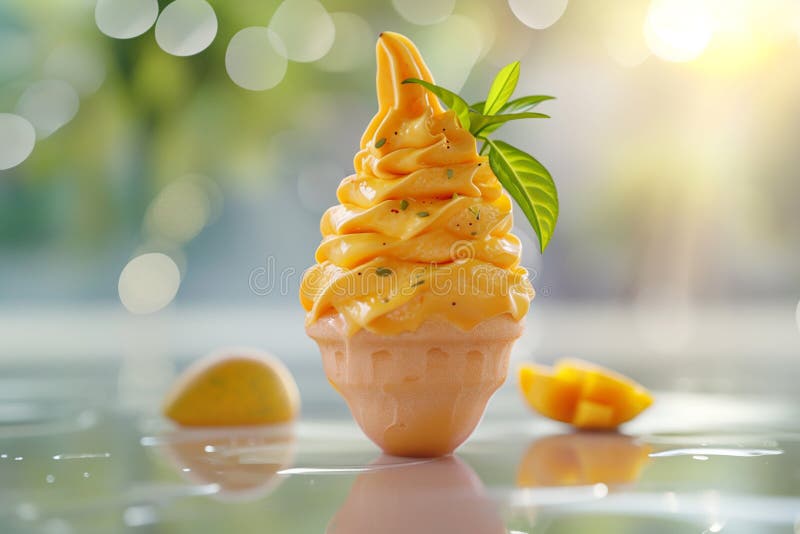 mango ice cream tropical delight