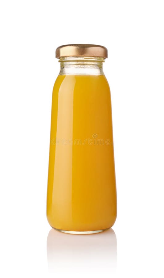 Mango Juice in a Bottle Isolared Stock Image Image of bottles, blank