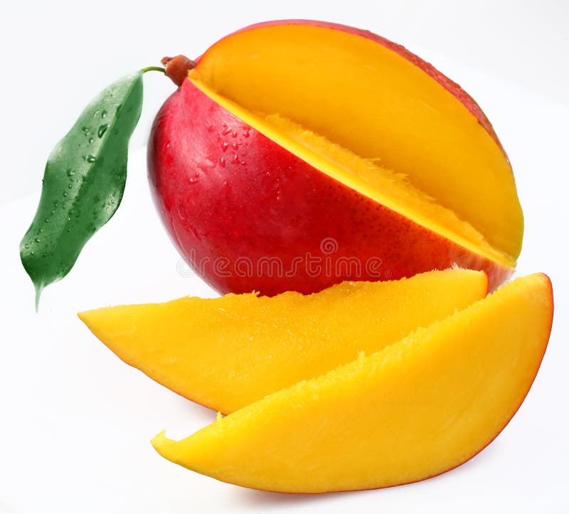 Mango with lobules. royalty free stock image