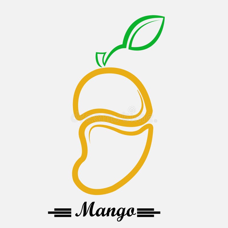 Mango Logo. Fresh Ice Juice Fruit Stock Vector Illustration of logo