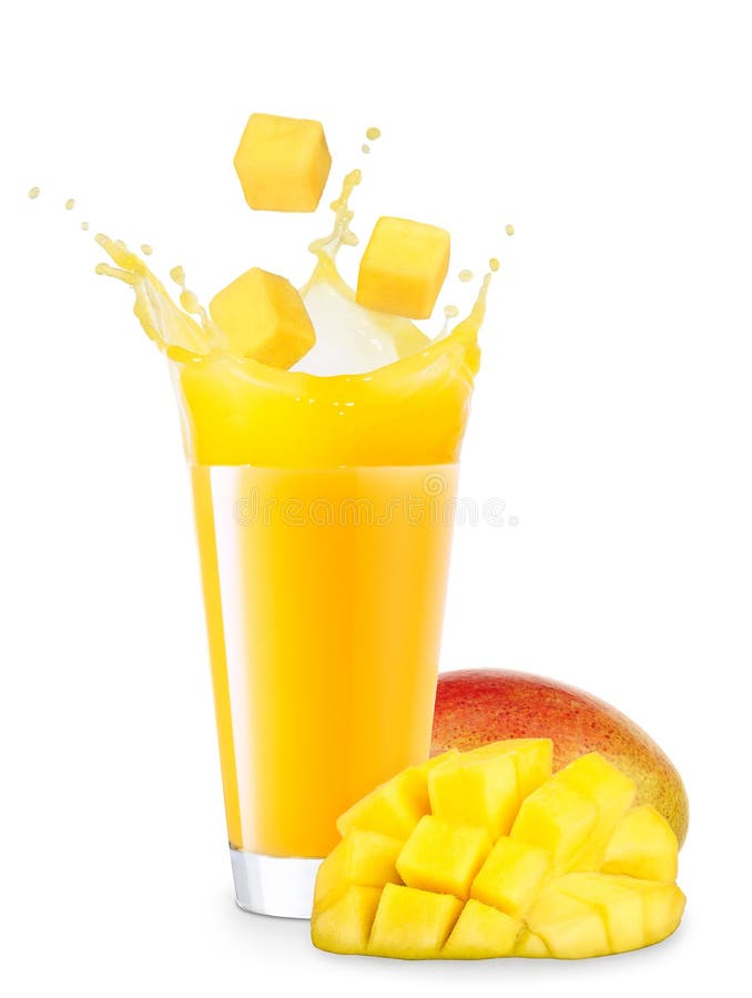 Mango Juice Splash Wallpaper