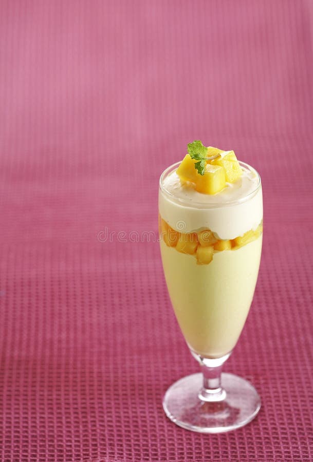 Mango pudding stock image. Image of restaurant, healthy 39735723