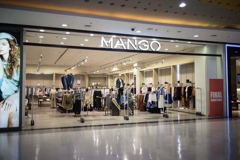 Mango Shop In Gran Via. Madrid, March 11th, 2018. Spain Editorial Image ...