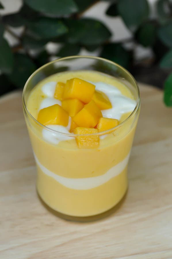 Mango Smoothie or Mango Yogurt Smoothie Stock Image Image of mango