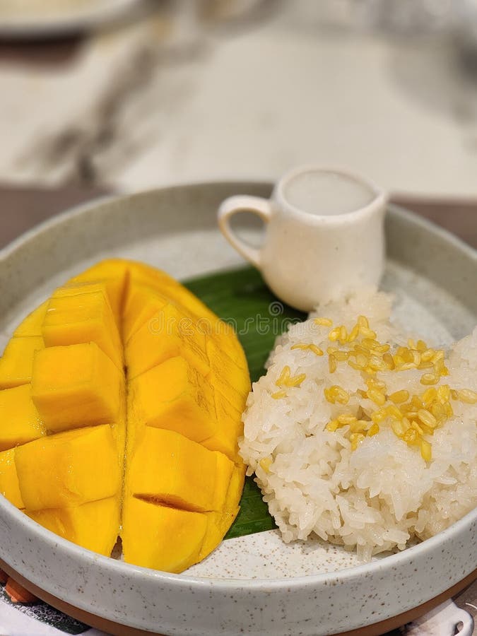 Mango Sticky Rice stock photo. Image of snack, vegetable 262302344