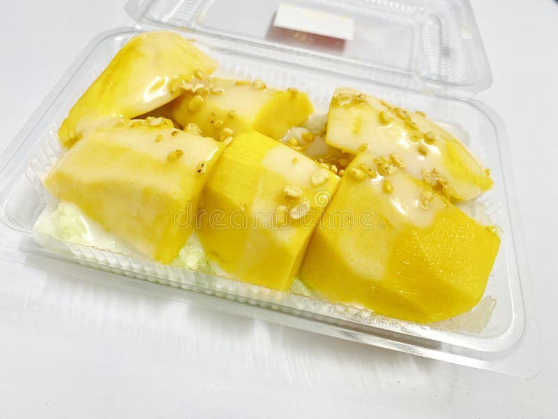 Mango and sticky rice stock photo. Image of nutrition 137093208