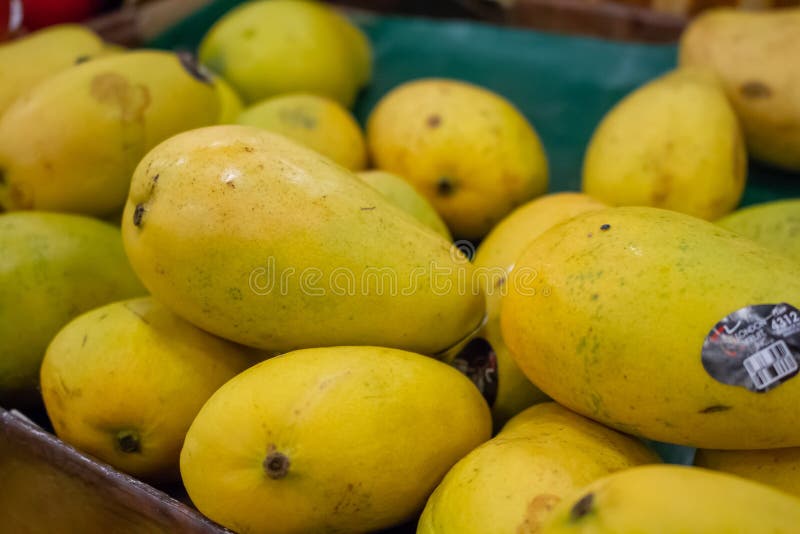 Mangos at the store editorial stock image. Image of department 158167119