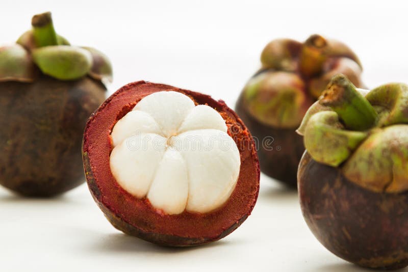 Mangosteen stock photo. Image of dessert, inside, ripe 42173706