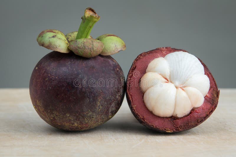 Mangosteen stock image. Image of dessert, eating, green 43775557