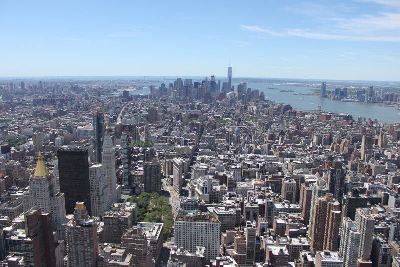 Manhattan Ansicht Vom Empire State Building New York Redaktionelles Stockfotografie Bild Von Stadt Reich 89214327